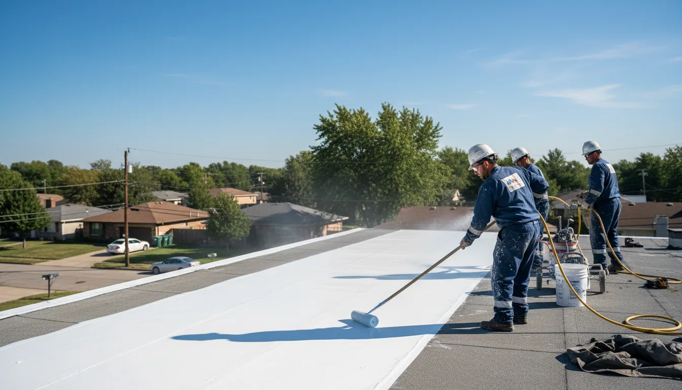 Commercial roof coating in Metz, MO near me